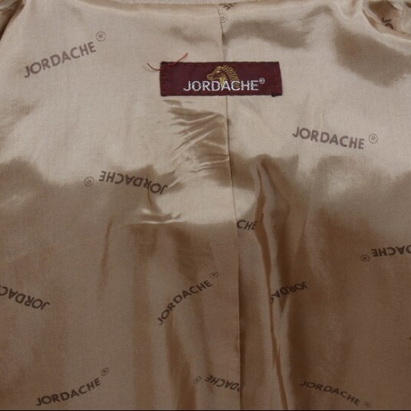 Women's Vintage 70s Era Jordache Tan Suede Zippered Jacket with Drawstring Hem - Picture 7 of 9